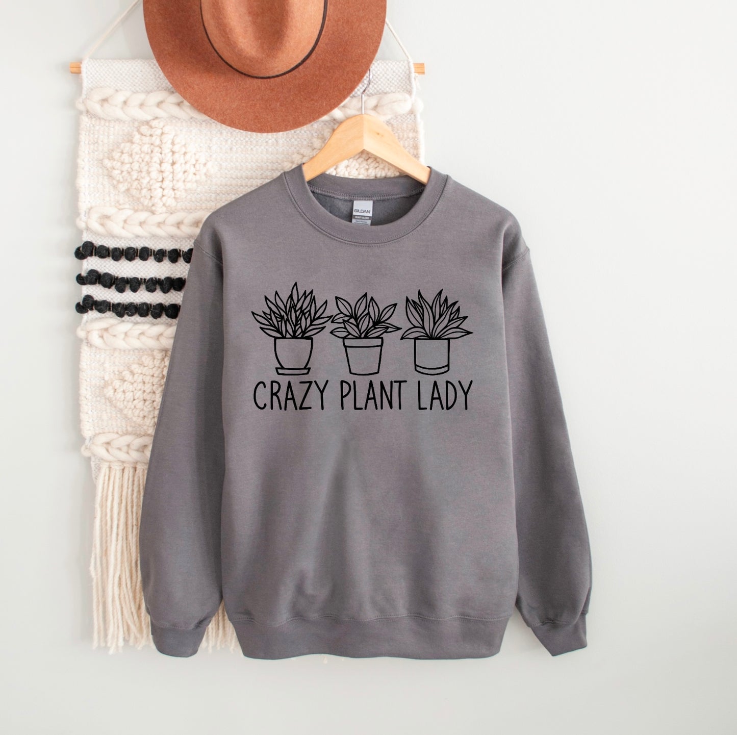 Crazy Plant Lady Super Soft Crewneck