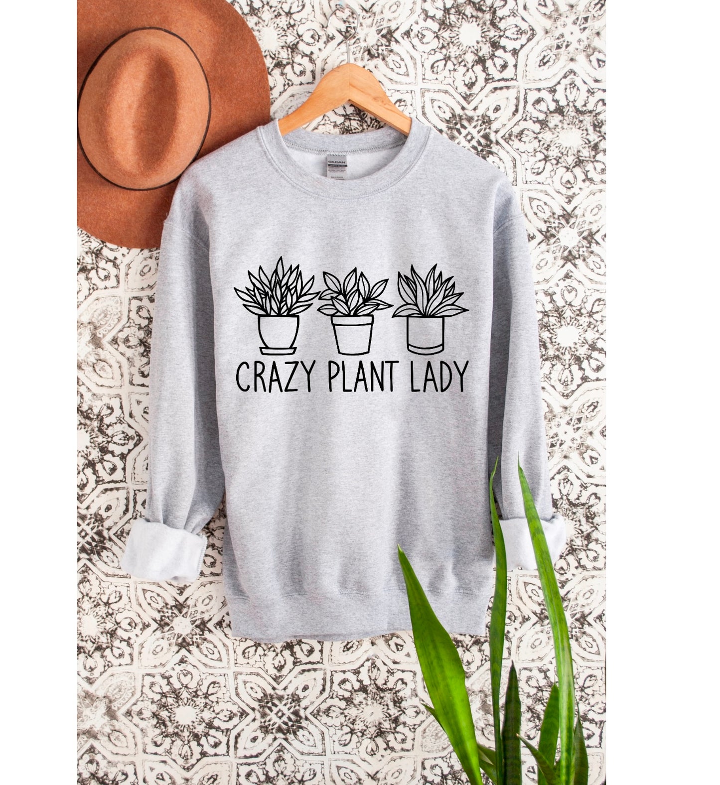 Crazy Plant Lady Super Soft Crewneck
