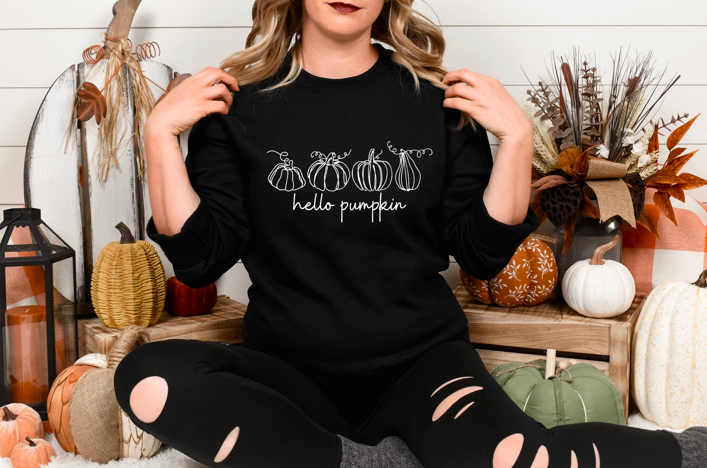 Hello Pumpkin Crewneck