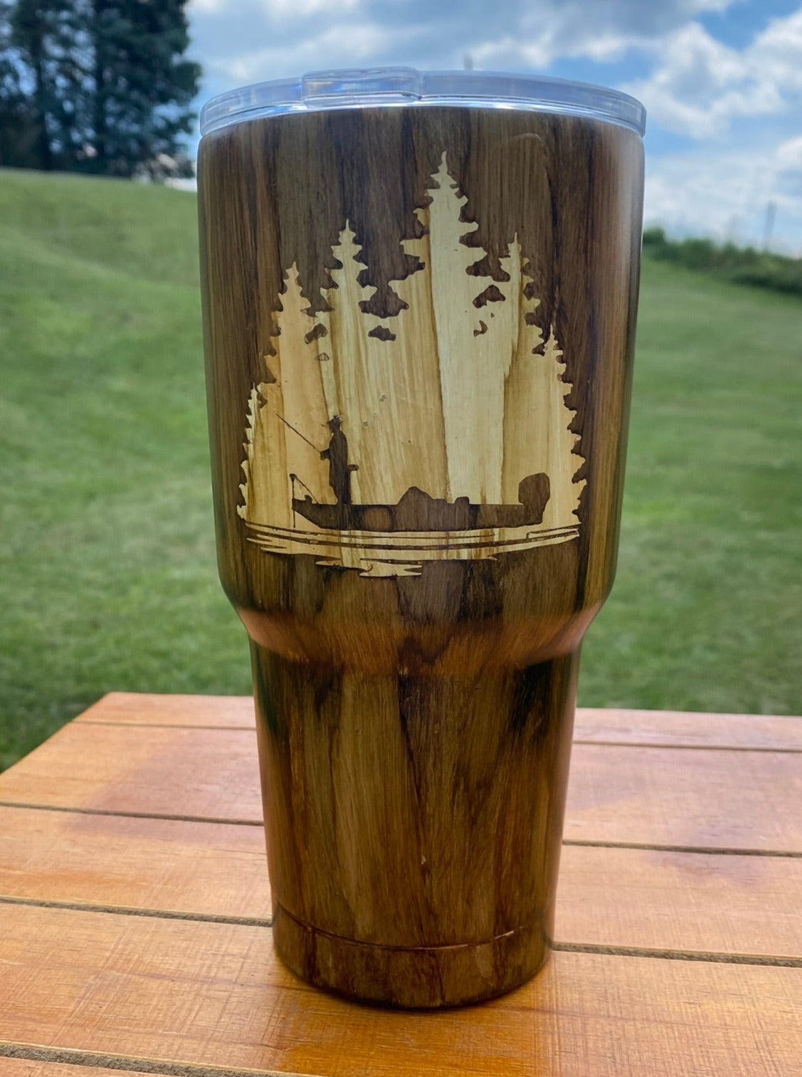 Wood Grain Bass Tumbler