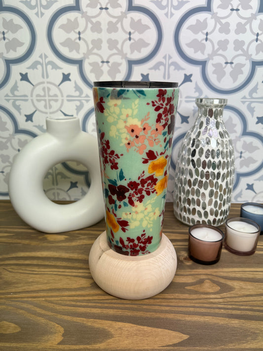 Light Blue Waterflower Tumbler