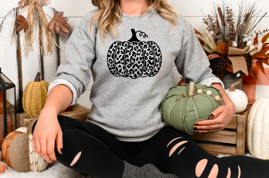 Leopard Pumpkin Crewneck