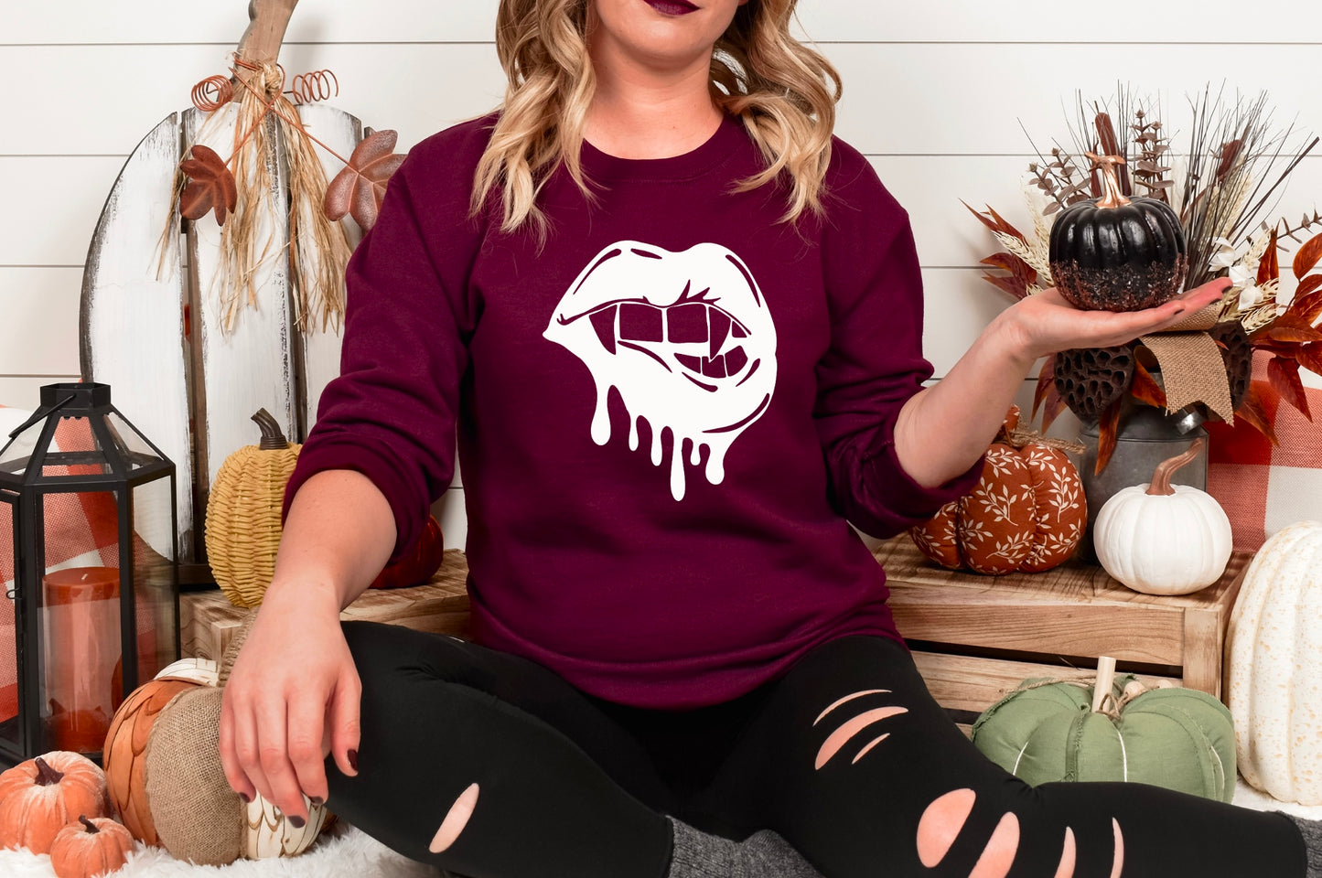 Vampire Lip Crewneck