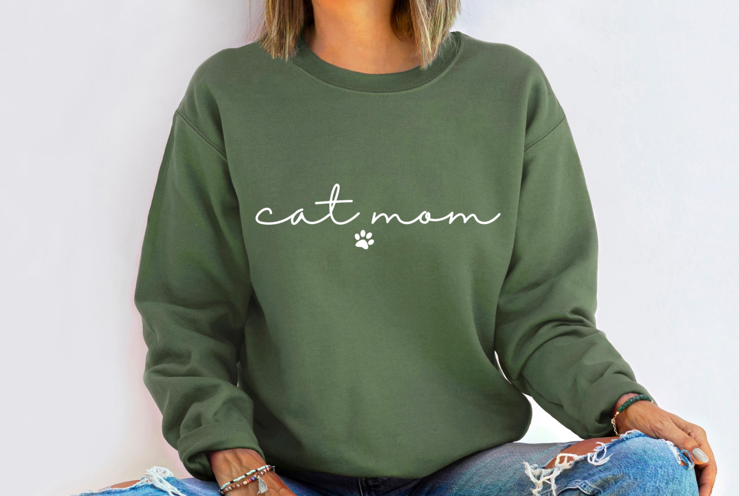 Cat Mom Super Soft Crewneck