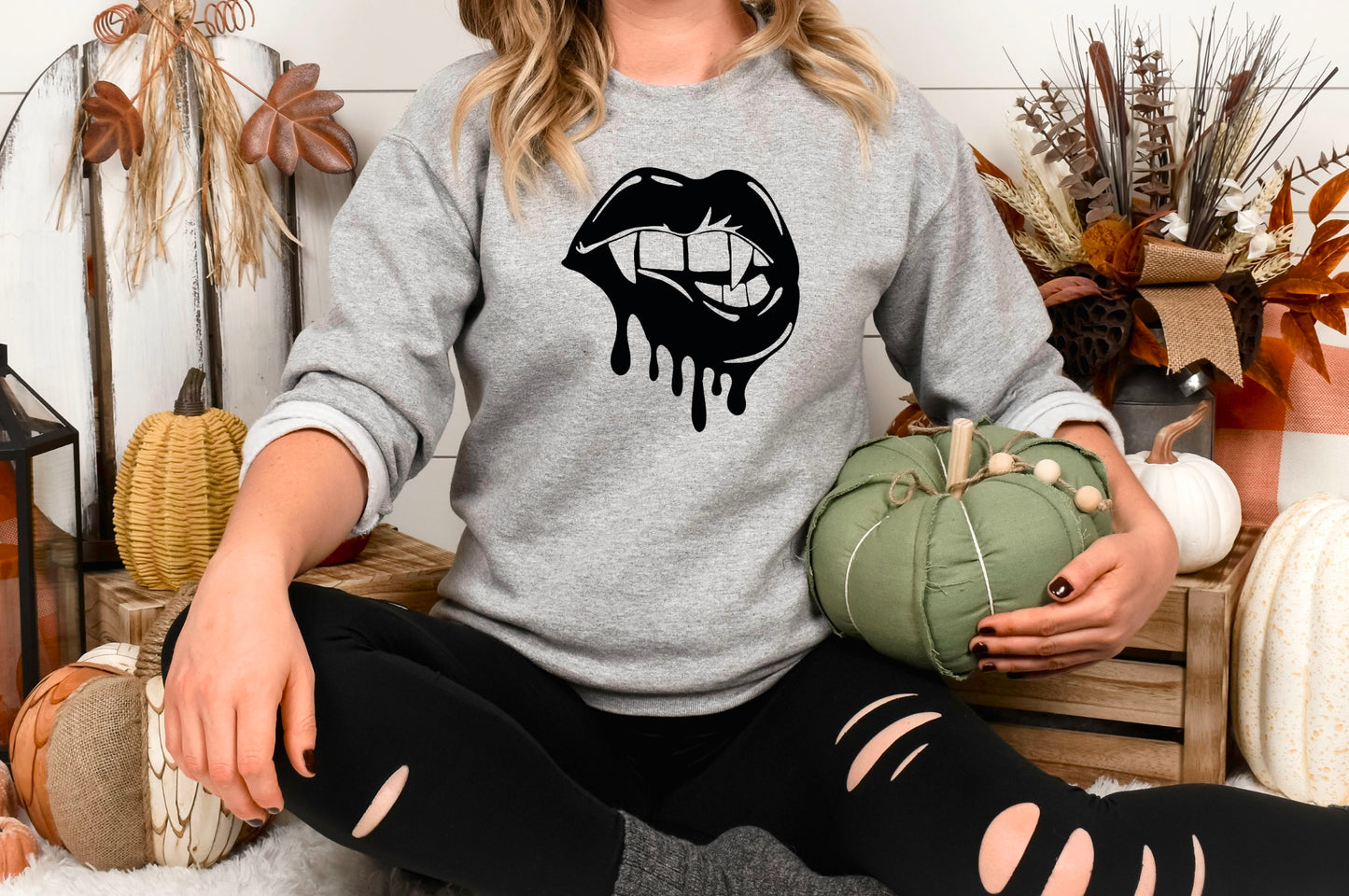 Vampire Lip Crewneck