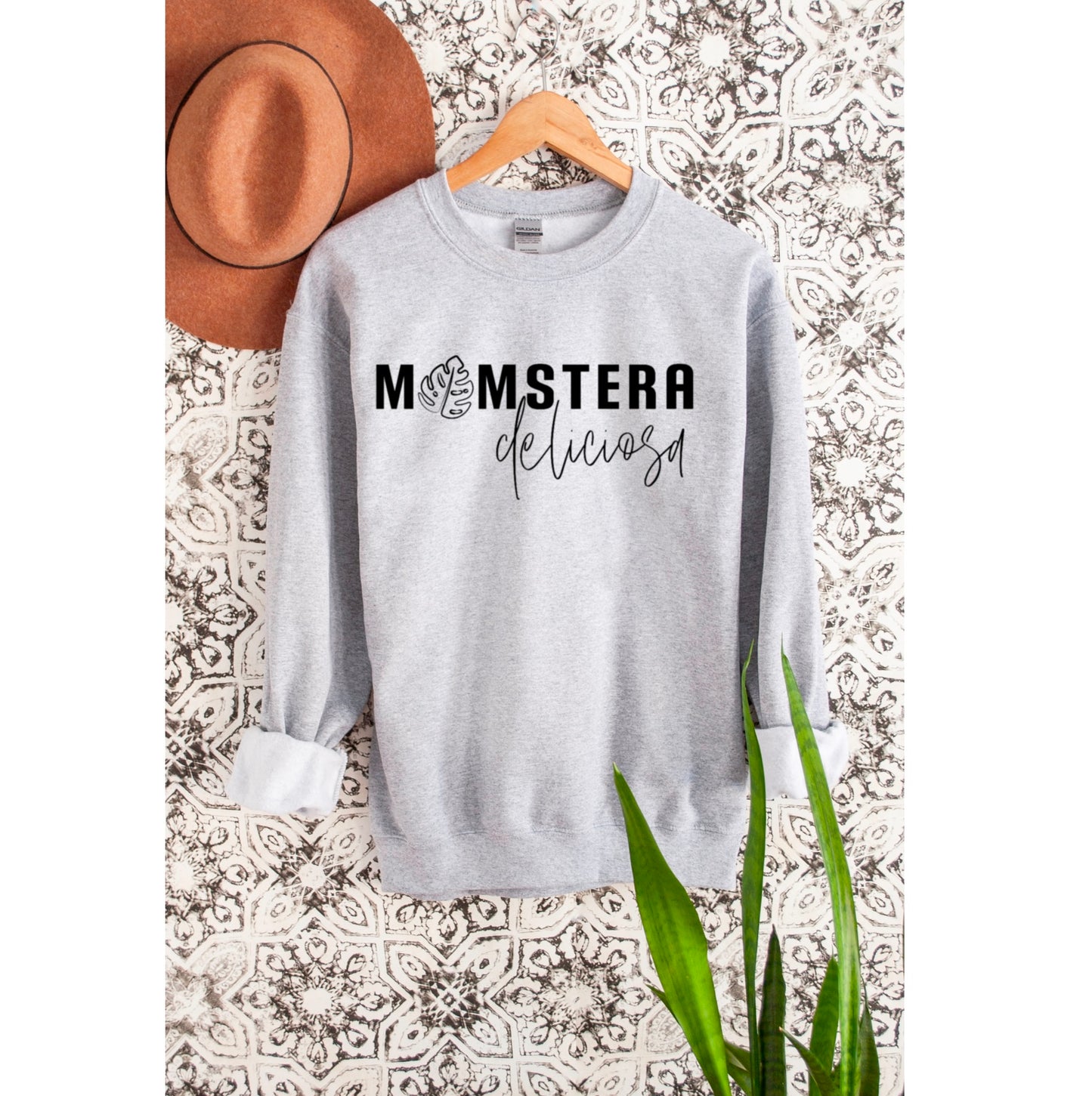 "Mom"stera Deliciosa Super Soft Crewneck