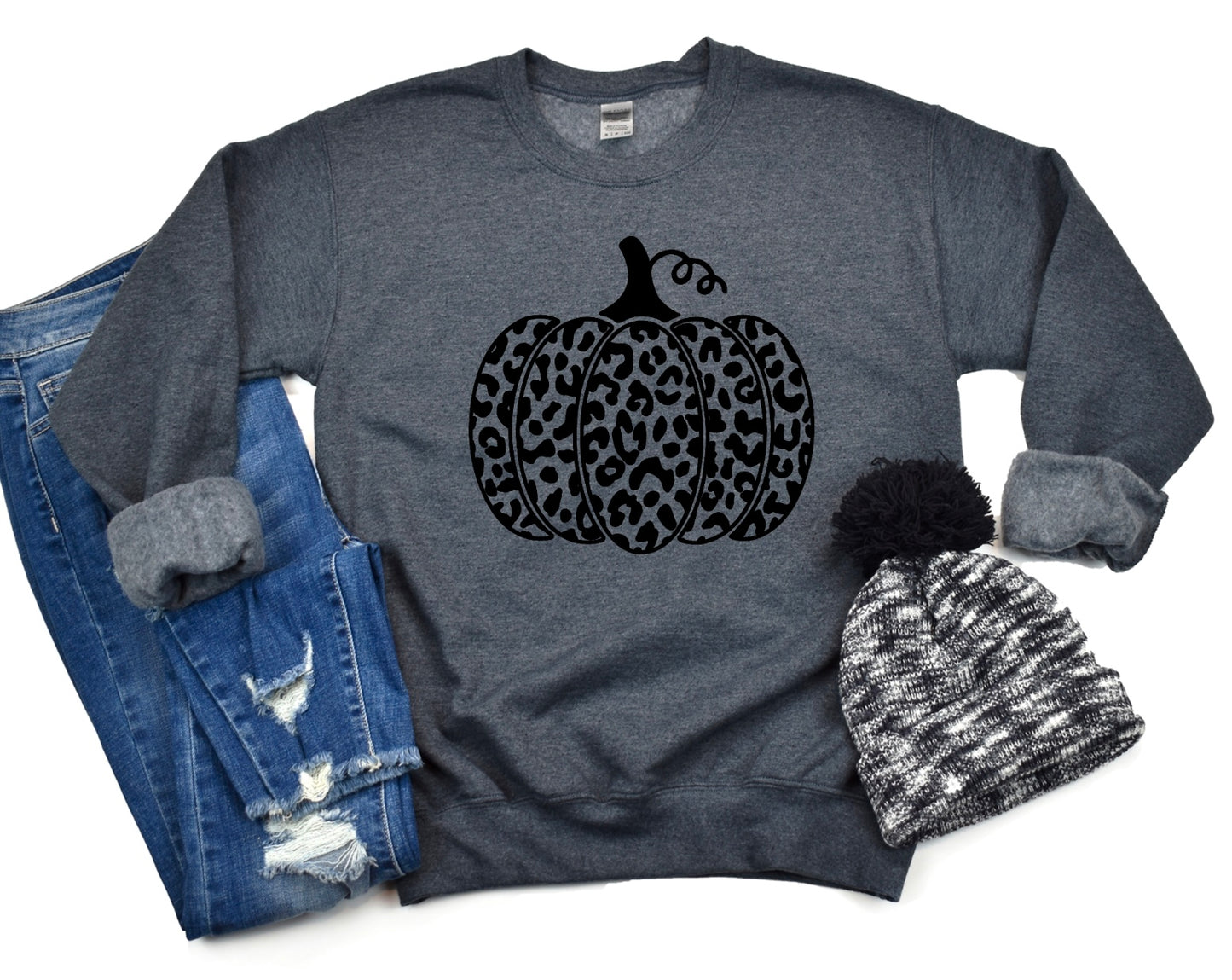 Leopard Pumpkin Crewneck