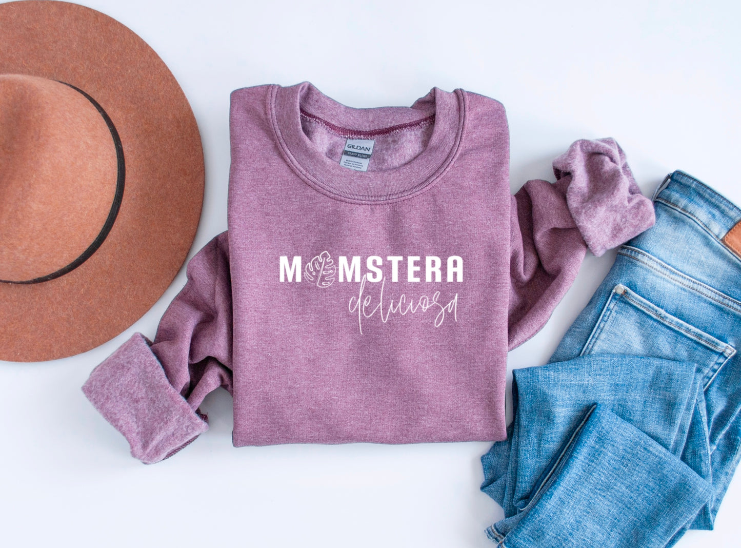 "Mom"stera Deliciosa Super Soft Crewneck