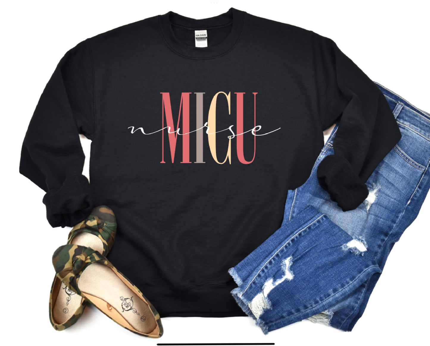 ICU Nursing Crew Neck