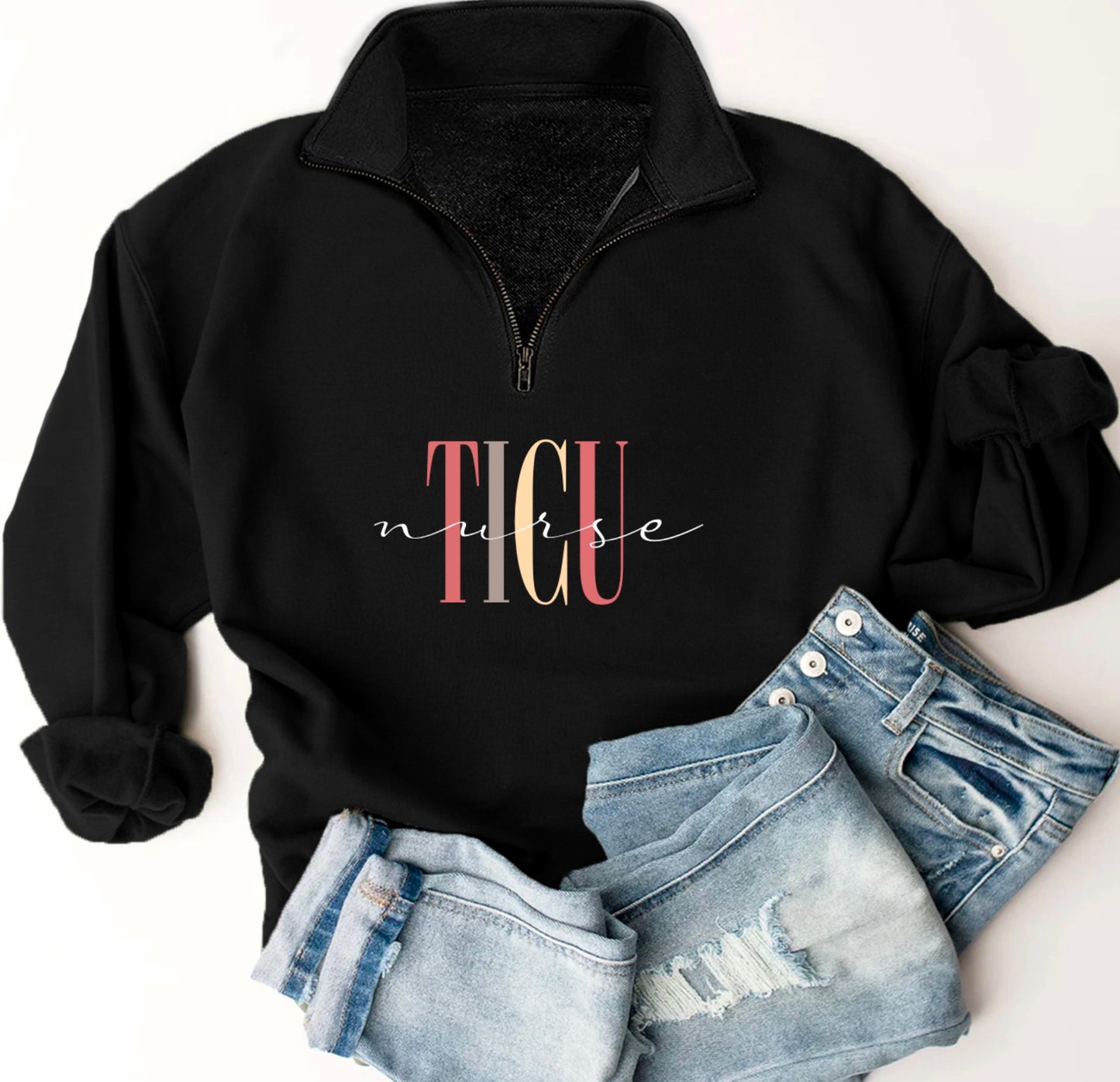 ICU Nursing Quarter Zip