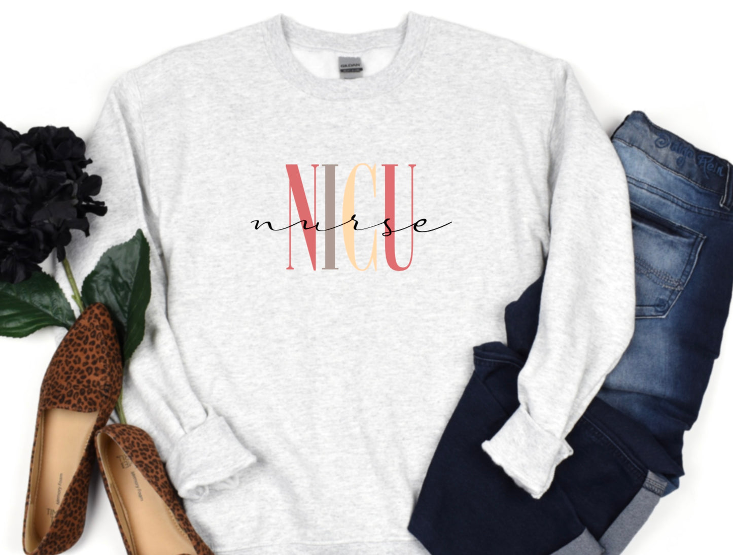 ICU Nursing Crew Neck