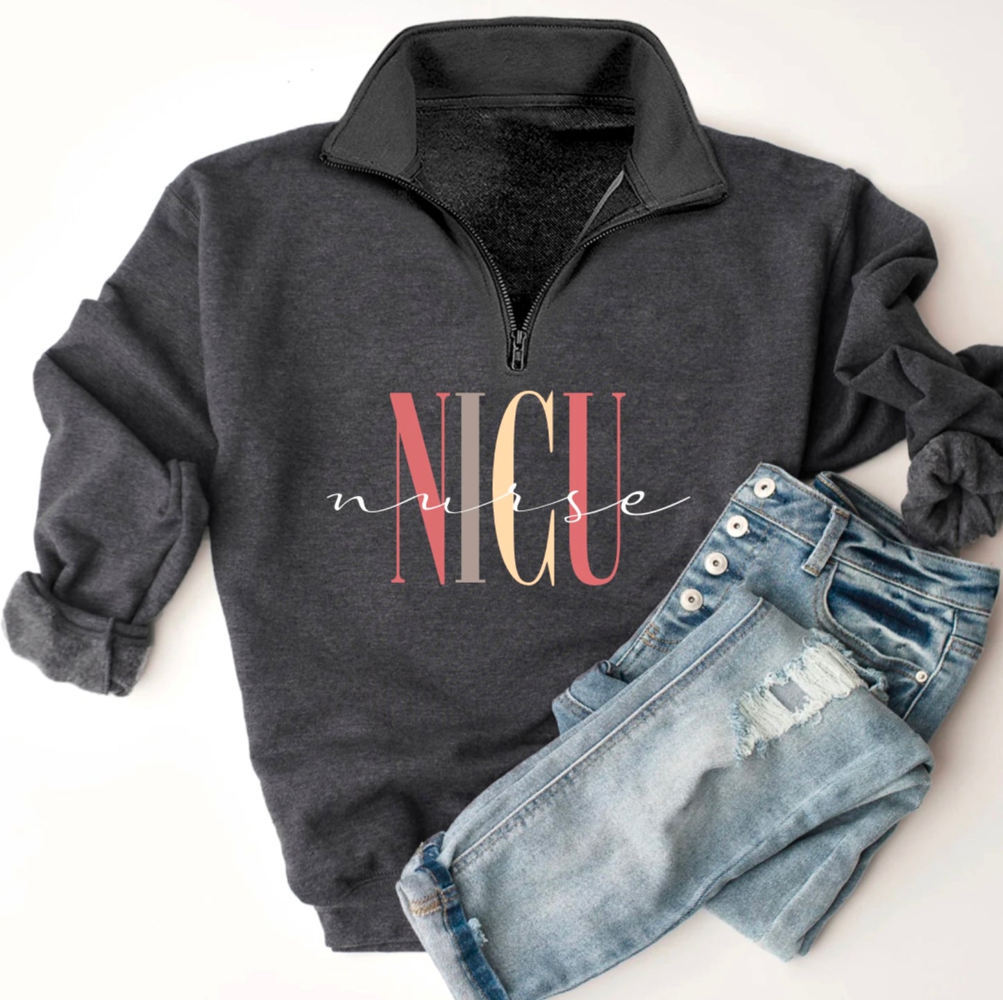 ICU Nursing Quarter Zip