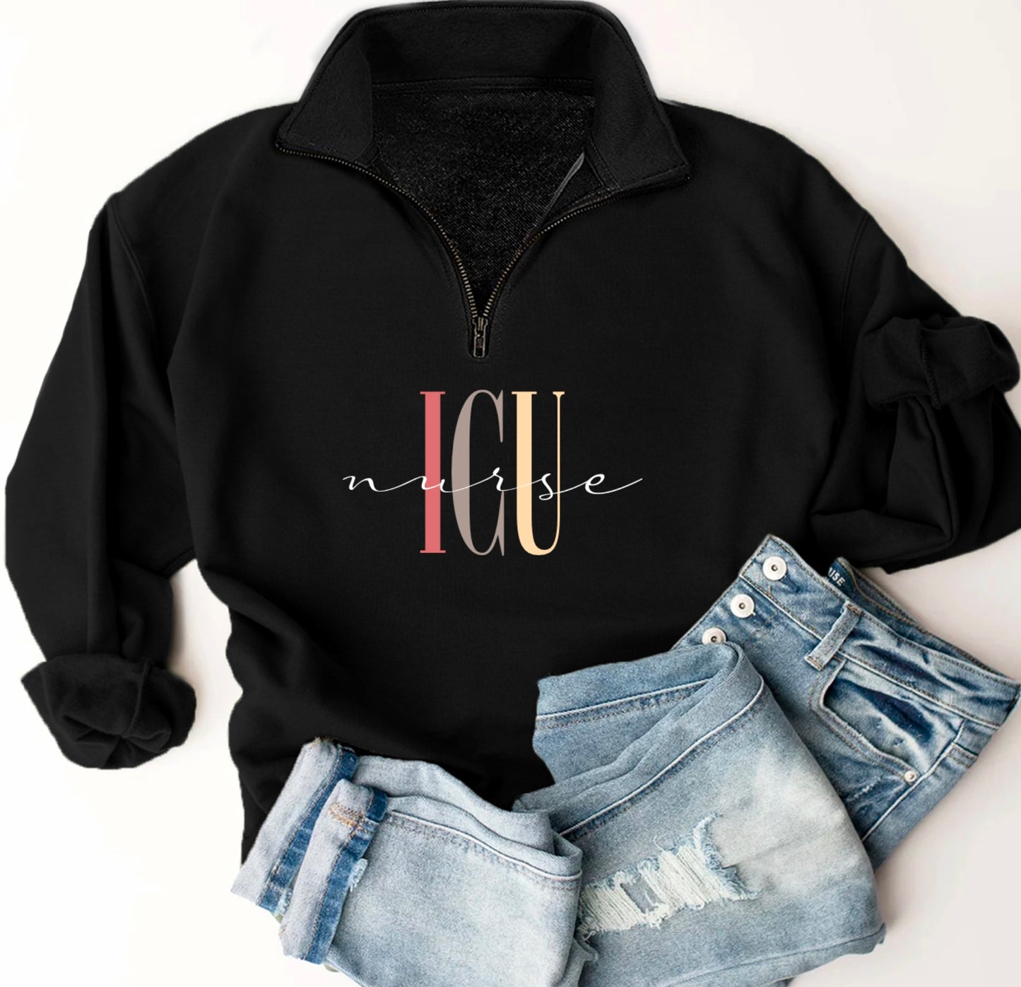 ICU Nursing Quarter Zip