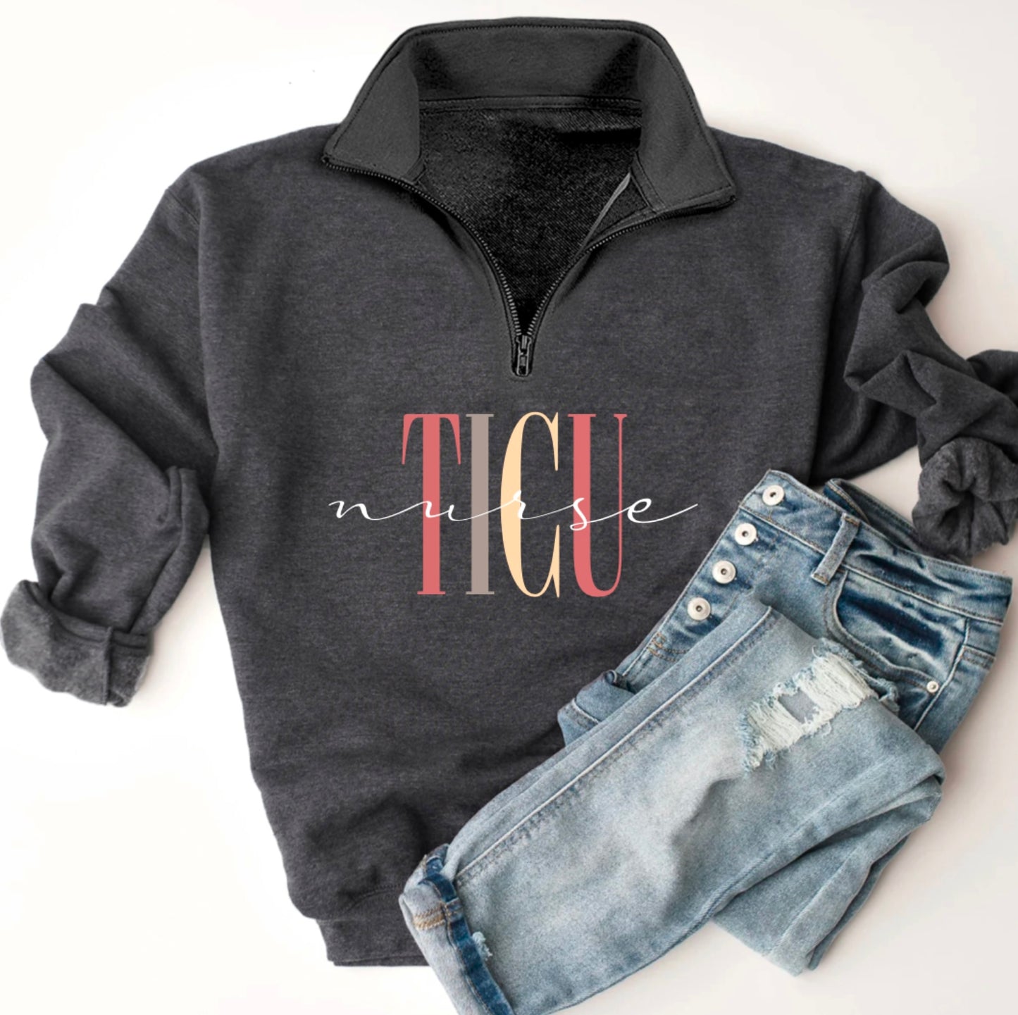 ICU Nursing Quarter Zip